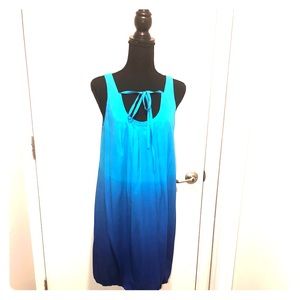 Blue woman’s dress